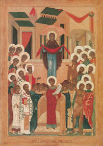 Icon: Protection of the Theotokos Oct 1