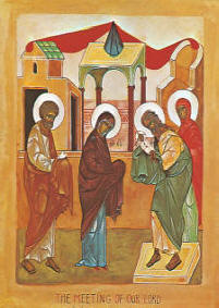 Icon: Meeting of Our Lord Jesus Christ February 2