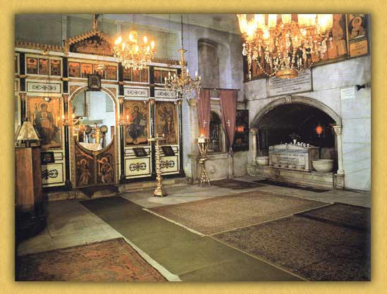 Interior of the Church of Panagia of Blachernae in Constantinople 